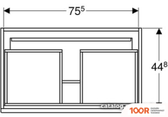 Умывальник Geberit RENOVA PLAN 122280000 (297445)