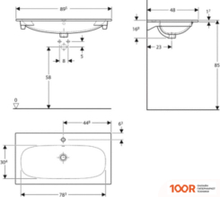 Умывальник Geberit 500.642.01.2 (297430)