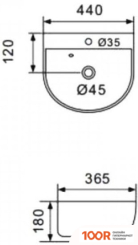 Умывальник Gappo GT708 (297429)