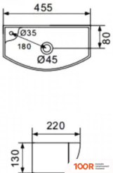 Умывальник Gappo GT707R (297428)