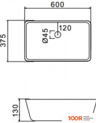 Умывальник Gappo GT404 (297410)