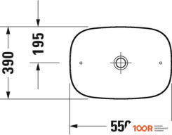 Умывальник Duravit ZENCHA 55 2373551379 (297362)