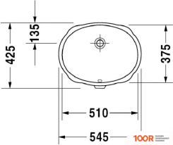 Умывальник Duravit VERO 0466510000 (297355)