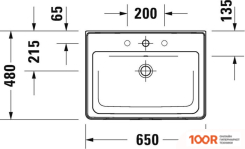 Умывальник Duravit D-NEO 2367650000 (297346)