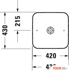 Умывальник Duravit CAPE COD 2340430000 (297337)