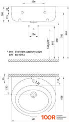 Умывальник Deante PEONIA CDE 6U5W (297305)