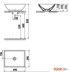 Умывальник Creavit TINA TP140-00CB00E-0000 (297274)