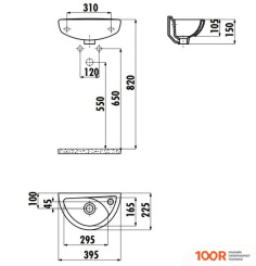 Умывальник Creavit MINI TP040-00СВ00Е-0000 (297260)