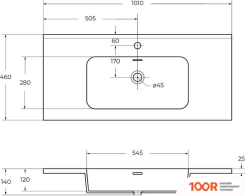 Умывальник Cezares 50170 (297223)