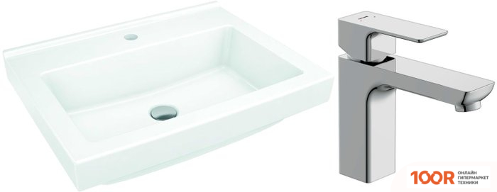 Умывальник Cersanit GRAND 60 S-UM-GRA60/1-W + GEO A63039 (297204)