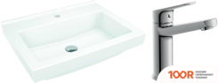 Умывальник Cersanit GRAND 60 S-UM-GRA60/1-W + FLAVIS A63037 (297203)