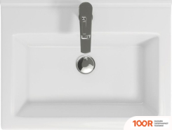 Умывальник Cersanit GRAND 60 S-UM-GRA60/1-W + BRASKO BLACK A63107 (297201)