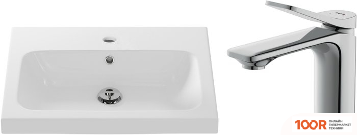 Умывальник Cersanit CARINA 60В S-UM-CAR60/1 + 63050 (297191)