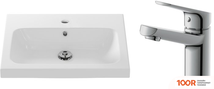 Умывальник Cersanit CARINA 60В S-UM-CAR60/1 + 63034 (297190)