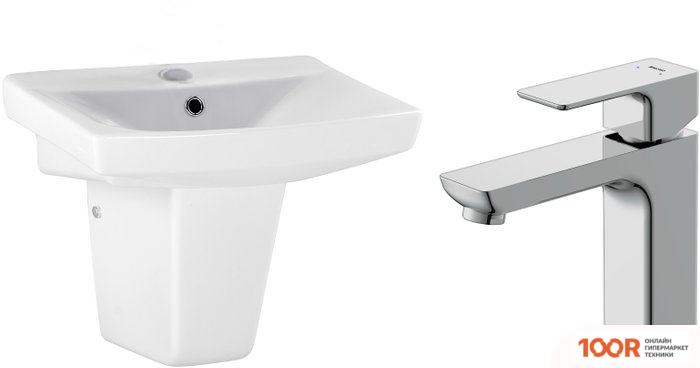 Умывальник Cersanit CARINA 55В S-UM-CAR55/1 + 63039 (297184)