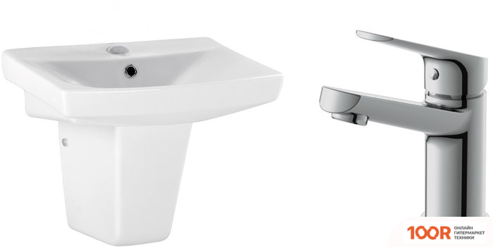 Умывальник Cersanit CARINA 55В S-UM-CAR55/1 + 63034 (297183)