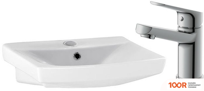 Умывальник Cersanit CARINA 50 S-UM-CAR50/1 + 63034 (297176)