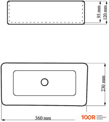 Умывальник Calani XENIA CAL-00017 (297170)