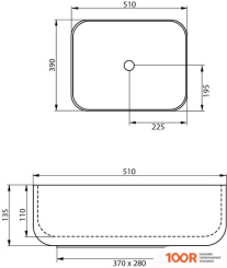 Умывальник Calani CORNELIA CAL-00005 (БЕЛЫЙ) (297142)