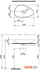 Умывальник Bocchi ETNA (БЕЛЫЙ) 1114-001-0125 (297078)