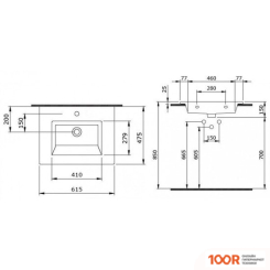 Умывальник Bocchi 1161-001-0126 (БЕЛЫЙ) (297059)