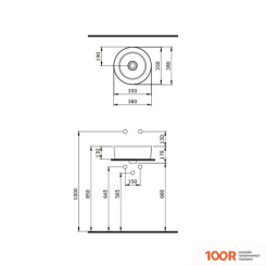 Умывальник Berges Wasserhaus MASCON 38 181005 (297047)