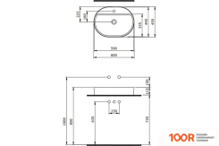 Умывальник Berges Wasserhaus EGO SL 60X45 182016 (297043)