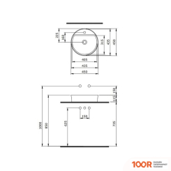 Умывальник Berges Wasserhaus EGO SL 45 182015 (297038)