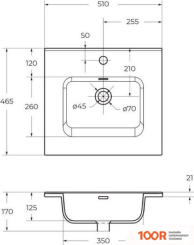 Умывальник BelBagno BB500ETL (296784)