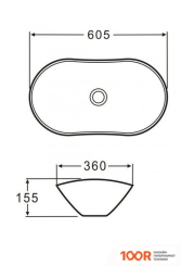 Умывальник BelBagno BB1404 (296764)