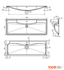 Умывальник BelBagno BB1200/455-LV-MR-ALR (296729)