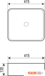 Умывальник Azario AZ-7050DMB (296678)