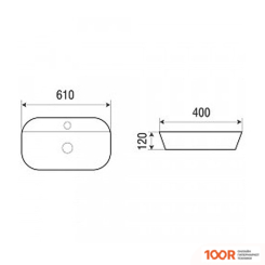 Умывальник Azario AZ-2203 (296650)