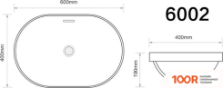 Умывальник Axus 60 6002 (296626)