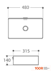 Умывальник Aquanet PERFECT-2-MB 273677 (296488)