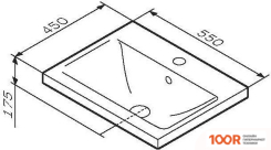 Умывальник AM.PM X-JOY M85AWCC0552WG (296432)