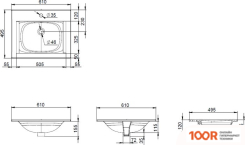 Умывальник AM.PM SPIRIT 2.0 M70AWCC0602WG (296421)