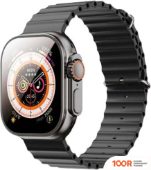 XO M9 ULTRA (ЧЕРНЫЙ, С ЧЕРНЫМ СИЛИКОНОВЫМ РЕМЕШКОМ) (296366)