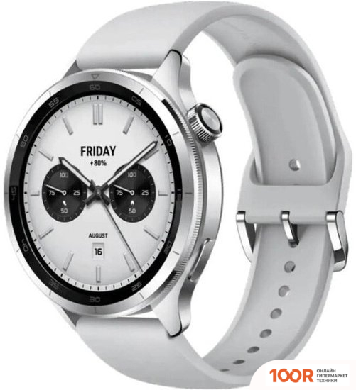 Xiaomi WATCH S4 (СЕРЕБРИСТЫЙ, МЕЖДУНАРОДНАЯ ВЕРСИЯ) (296331)