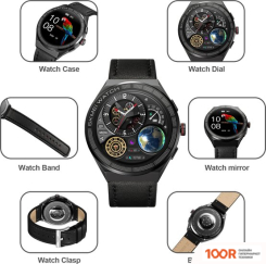 Skmei S232 (С ЧЕРНЫМ КОЖАНЫМ РЕМЕШКОМ) (296145)