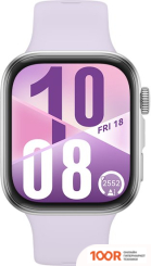 Huawei WATCH FIT 4 (СЕРЕБРИСТЫЙ, С СИРЕНЕВЫМ СИЛИКОНОВЫМ РЕМЕШКОМ, МЕЖДУНАРОДНАЯ ВЕРСИЯ) (295706)