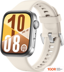 Huawei WATCH FIT 4 (СЕРЕБРИСТЫЙ, С БЕЖЕВЫМ СИЛИКОНОВЫМ РЕМЕШКОМ, МЕЖДУНАРОДНАЯ ВЕРСИЯ) (295704)