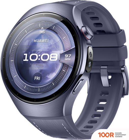 Huawei WATCH 5 46 ММ (ФИОЛЕТОВЫЙ, С ФИОЛЕТОВЫМ СИЛИКОНОВЫМ РЕМЕШКОМ, МЕЖДУНАРОДНАЯ ВЕРСИЯ) (295682)