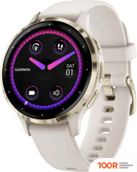 Garmin VENU 3S (СЛОНОВАЯ КОСТЬ, С СИЛИКОНОВЫМ РЕМЕШКОМ) (295356)