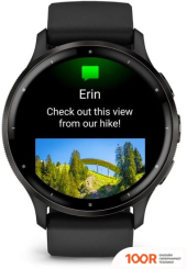 Garmin VENU 3 (ЧЕРНЫЙ, С СИЛИКОНОВЫМ РЕМЕШКОМ) (295353)