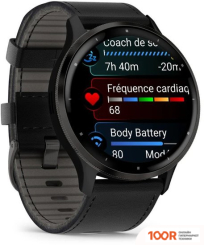 Garmin VENU 3 (ЧЕРНЫЙ, С КОЖАНЫМ РЕМЕШКОМ) (295352)