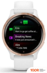 Garmin VENU 2S (РОЗОВОЕ ЗОЛОТО/БЕЛЫЙ) (295348)