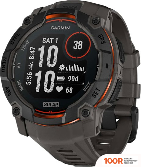 Garmin INSTINCT 3 SOLAR 50 ММ (ЧЕРНЫЙ) (295270)