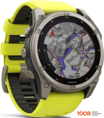 Garmin FENIX 8 SOLAR, SAPPHIRE 51ММ (ТИТАНОВЫЙ, ЖЕЛТЫЙ СИЛИКОНОВЫЙ РЕМЕШОК) (295207)