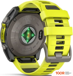 Garmin FENIX 8 SOLAR, SAPPHIRE 51ММ (ТИТАНОВЫЙ, ЖЕЛТЫЙ СИЛИКОНОВЫЙ РЕМЕШОК) (295207)